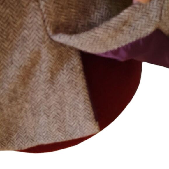 Relativity Vintage Wool Herringbone Peacoat Button Front Closure size XL womens - Picture 11 of 13